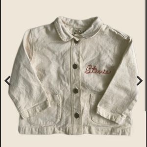 New Hey Gang Natural chore coat 8/9 chainstitch